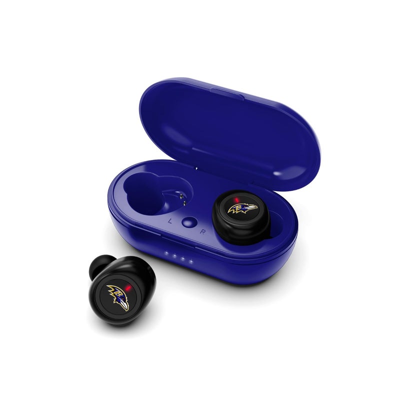 SOAR NFL True Wireless Earbuds, Baltimore Ravens - Image 1